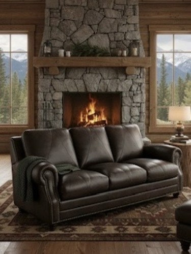 New italian leather - new, living